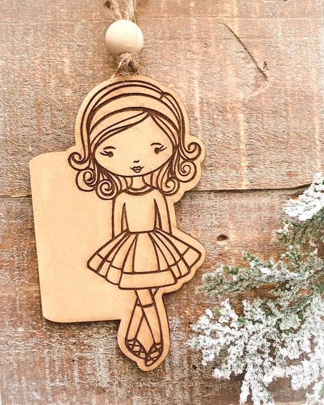 Digital download Irish dancer svg ornament file for Glowforge and laser cutters SVG FILE ONLY